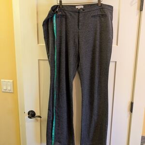 Coldwater Creek Women's Dark Gray Dress Pants - Mini Bootcut Fit 18 Tall/Long